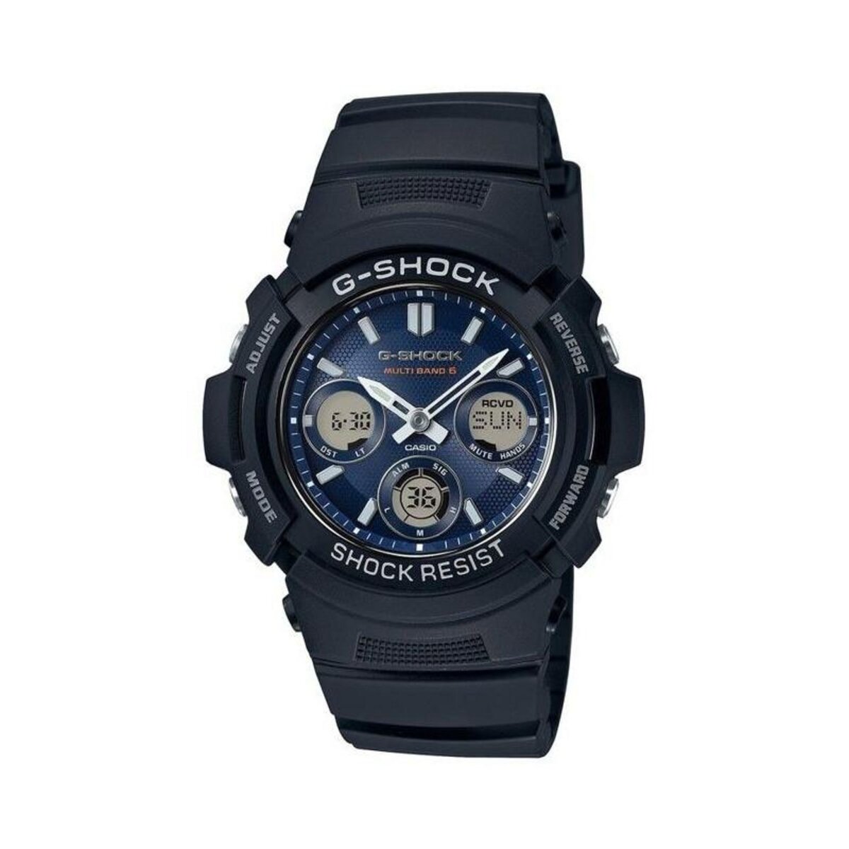 CASIO Montre - Casio - G-Shock Classic - Homme - Noir - Énergie solaire - Résistante aux chocs
