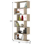 Voir la diapositive 2 : VS VENTA-STOCK Étagère Bibliothèque Bolonia Couleur Chêne 12 étagères, pour Salle à Manger ou Bureau