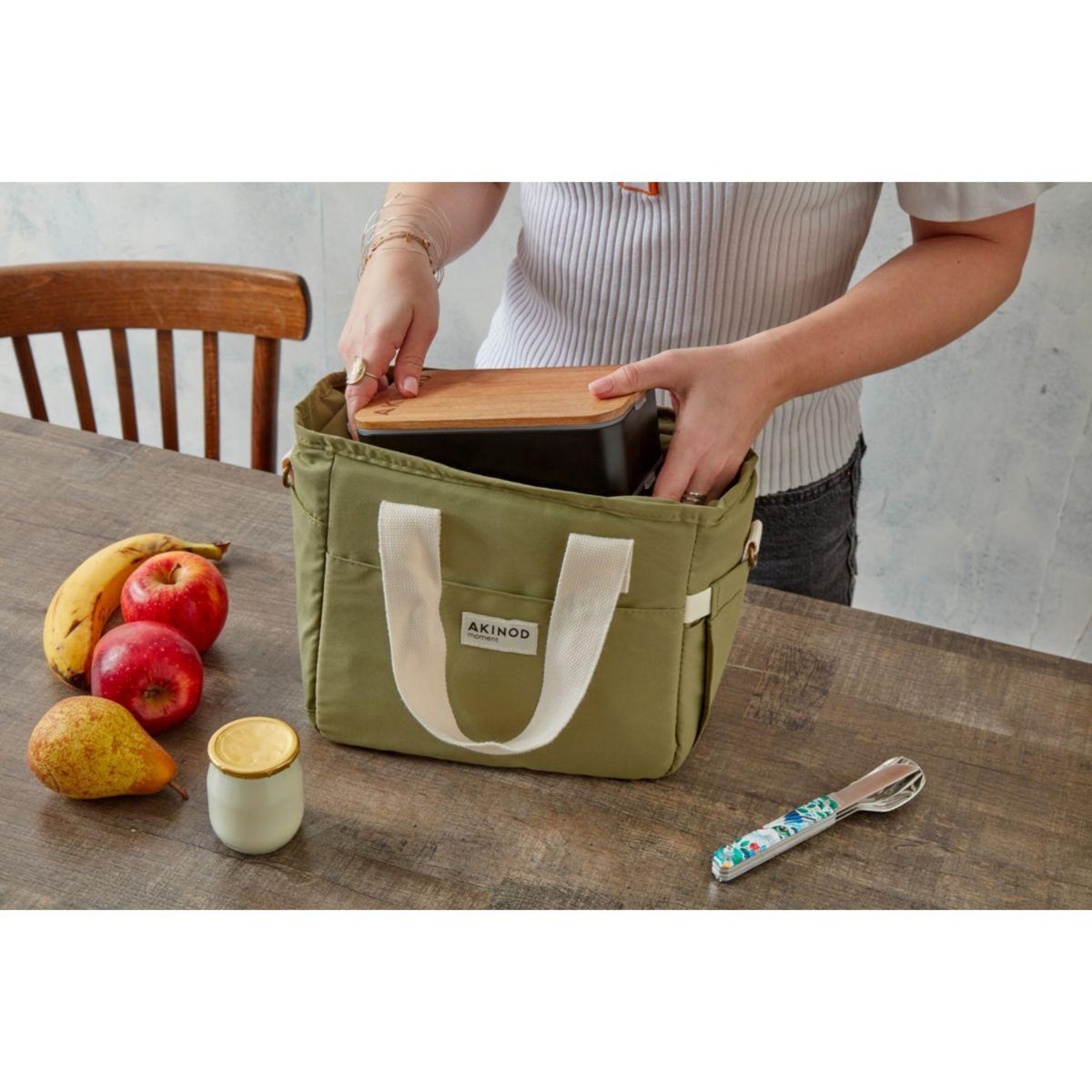 AKINOD Lunch bag 8h17 Olive