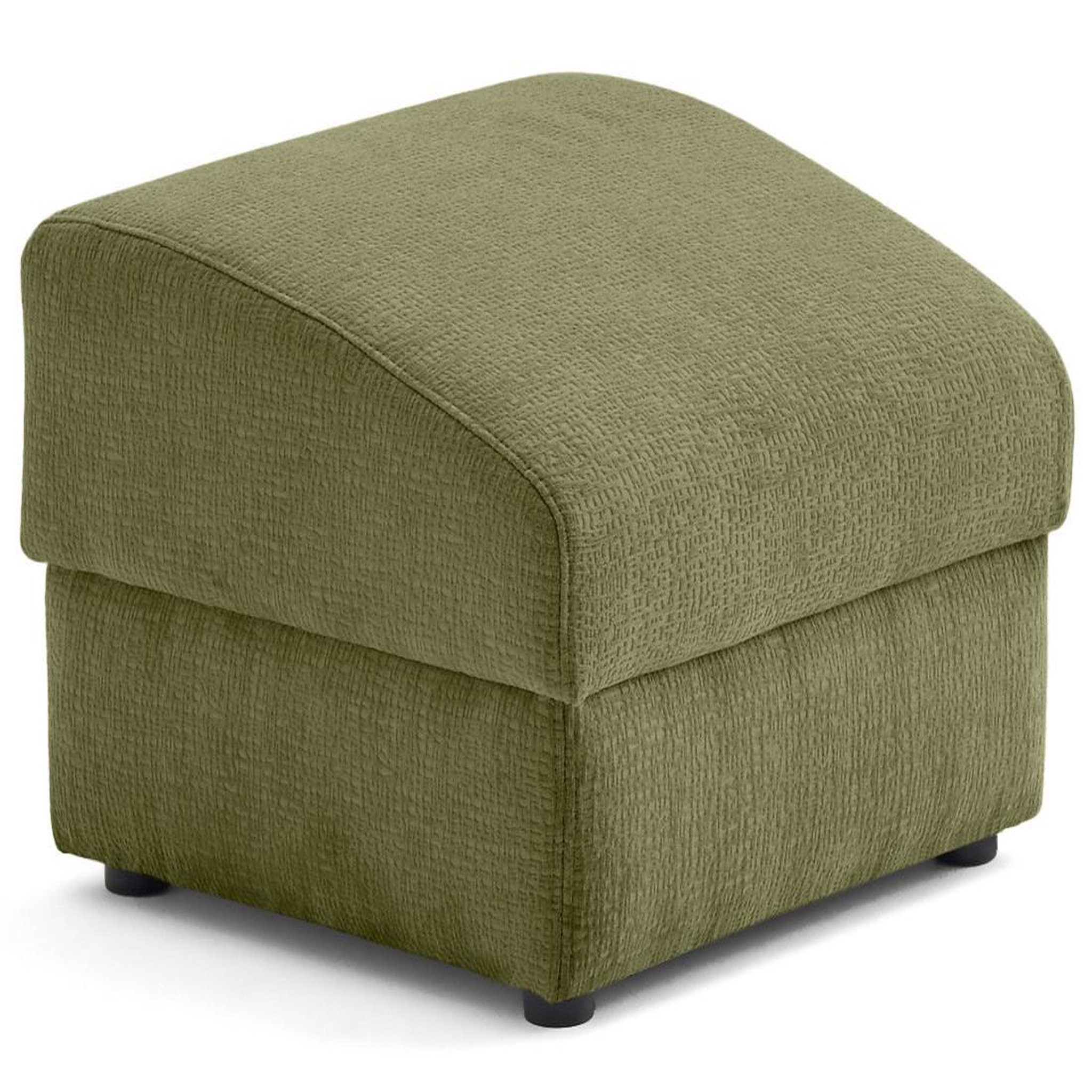 Voir la diapositive 1 : LISA DESIGN Bastille - pouf en tissu velours relief