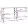 Voir la diapositive 6 : VIDAXL Table console sonoma gris 180x29x76,5 cm bois d'ingenierie