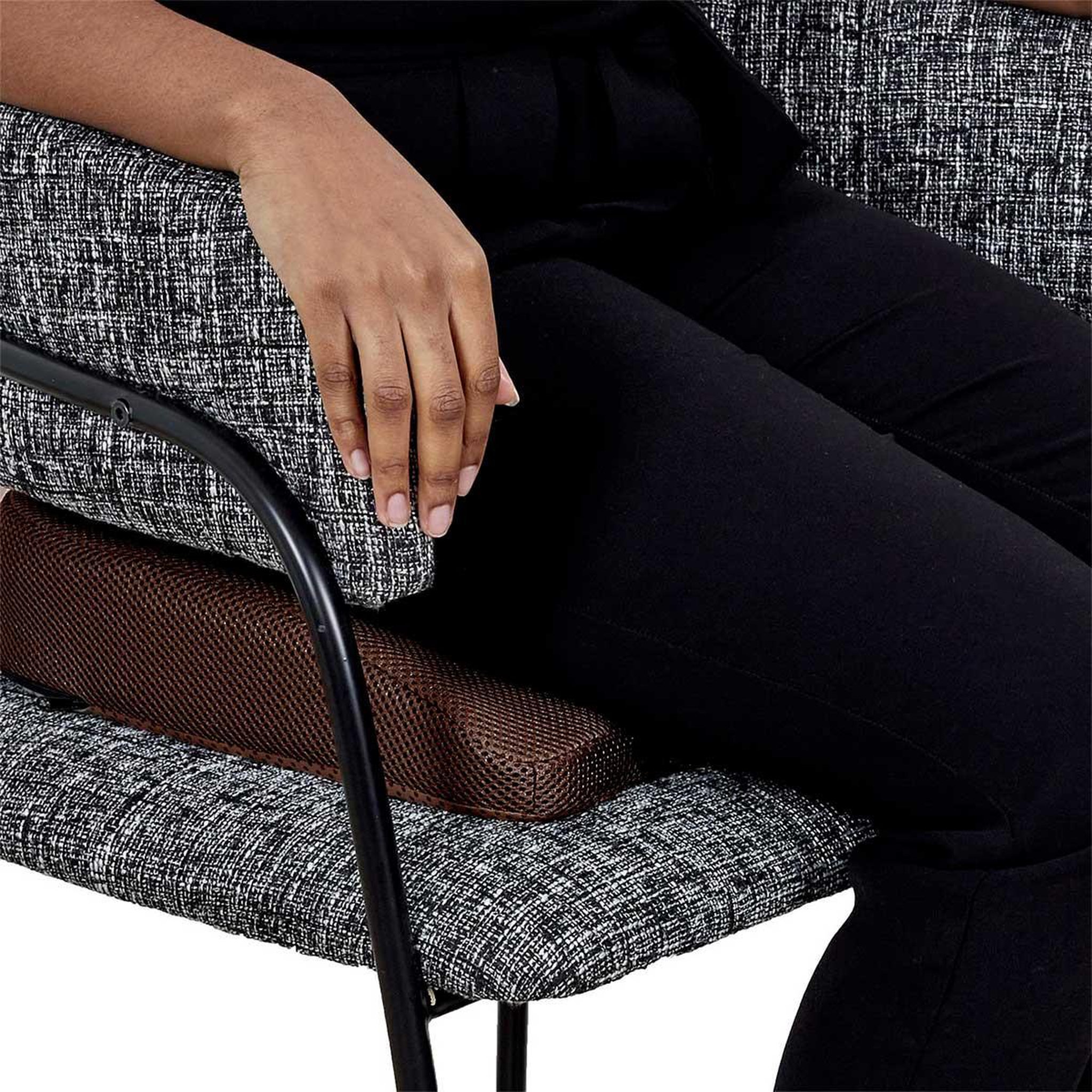 Voir la diapositive 4 : SENSLY Coussin de Posture  Spécial Coccyx  42cm Marron