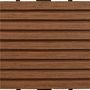 Voir la diapositive 4 : VIDAXL Carreau de terrasse 22 pcs 30 x 30 cm 2 m^2 WPC Marron