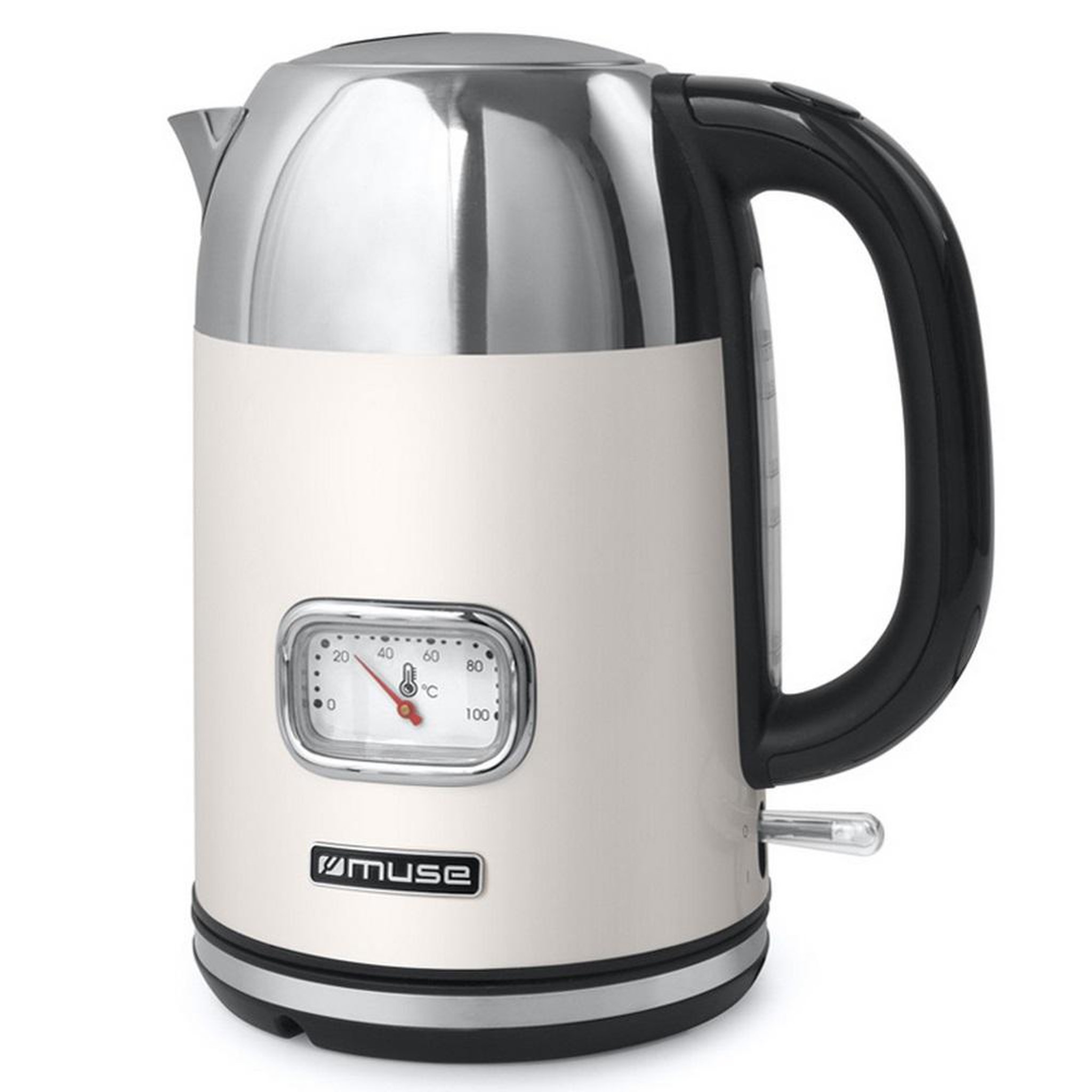 Voir la diapositive 5 : Muse Bouilloire sans fil 1.7l 2200w crème/inox - ms-020sc