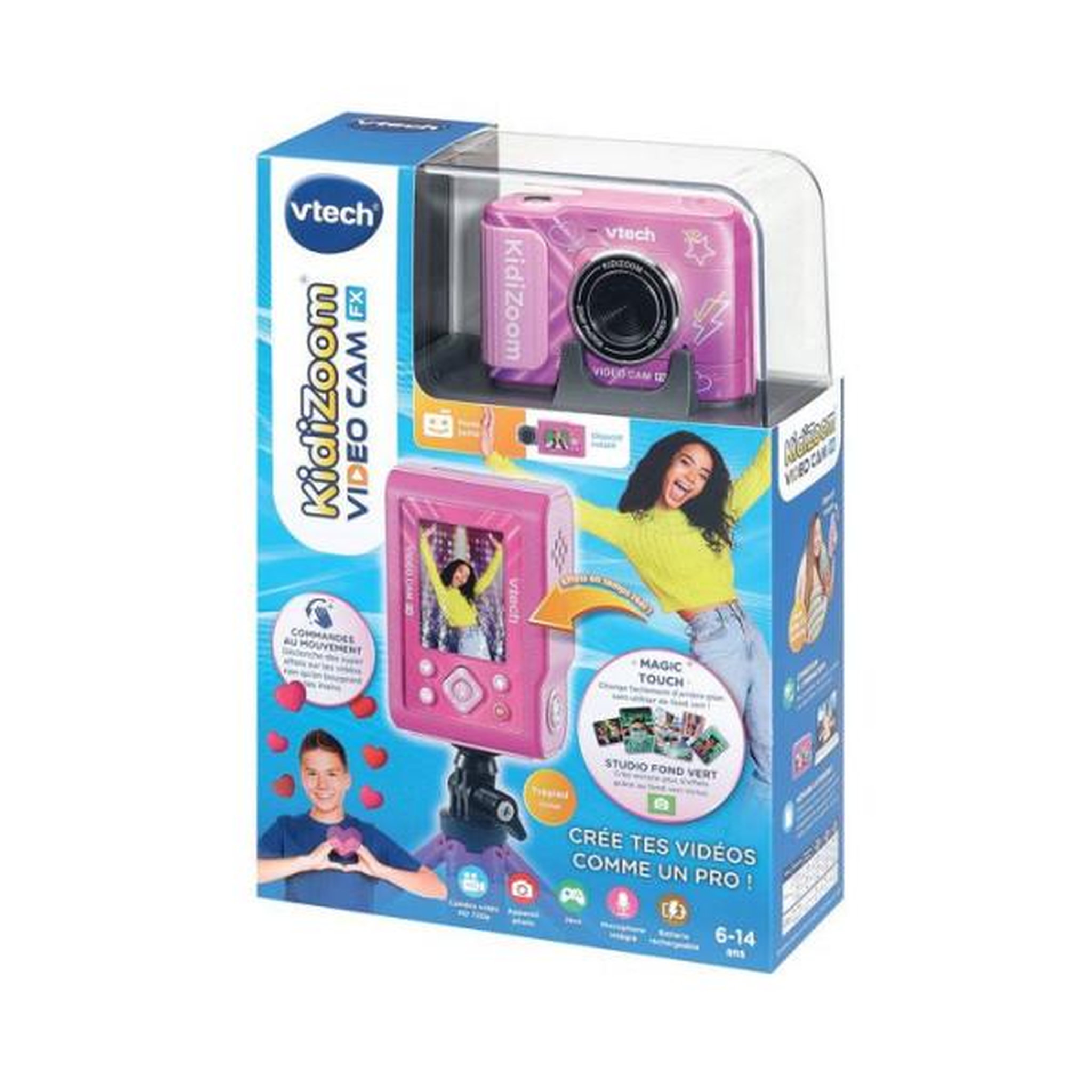 Voir la diapositive 3 : VTECH VTECH - KIDIZOOM VIDEO CAM FX ROSE - Rose