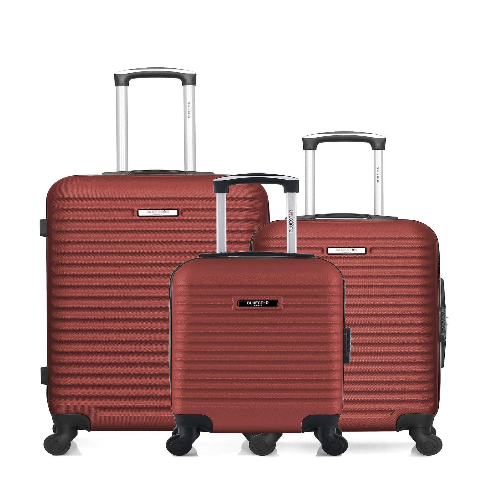 BLUESTAR Lot de 3 - valises weekend, cabine et cabine xxs brazilia