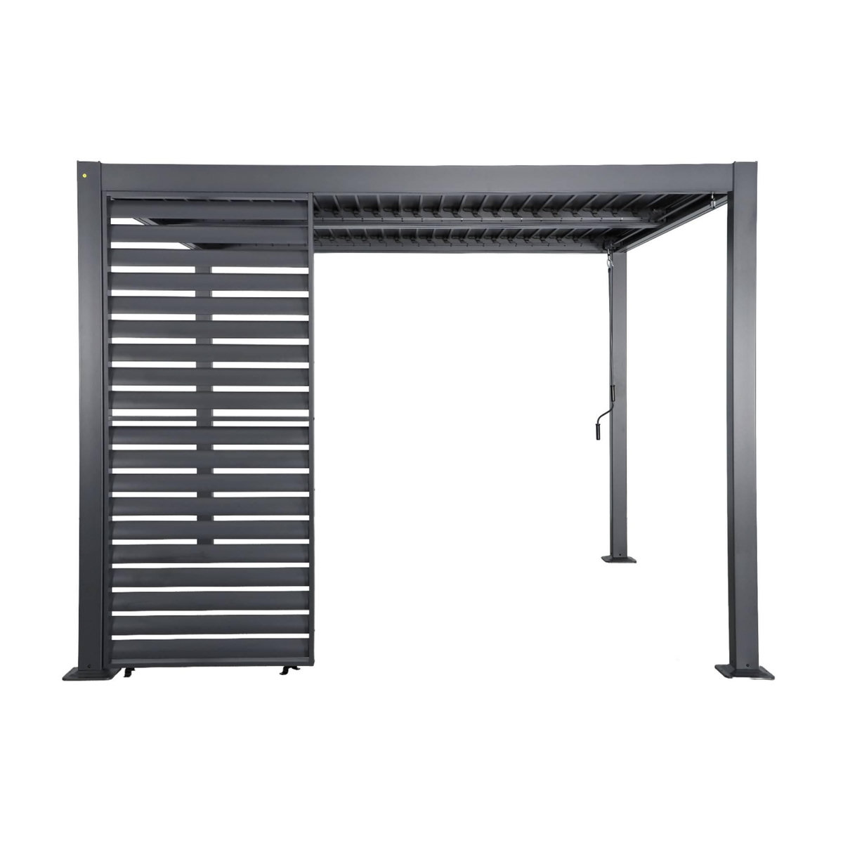 SWEEEK Persienne 100cm pour pergola bioclimatique aluminium anthracite Palace