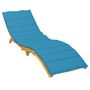Voir la diapositive 3 : VIDAXL Coussin de chaise longue bleu 200x70x3 cm tissu oxford