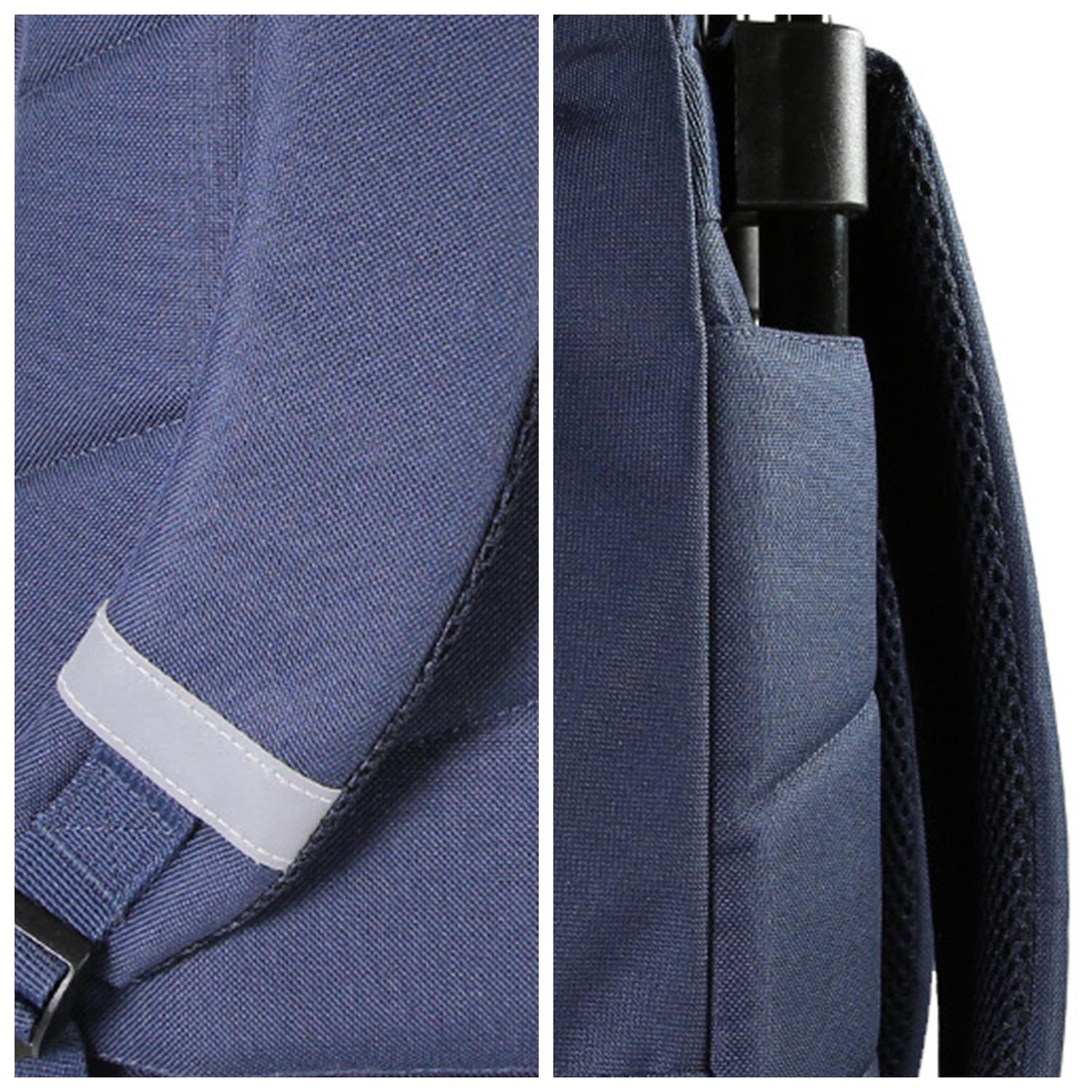 Voir la diapositive 6 : Bagtrotter Lili Lou - Sac à dos à roulettes bleu marine  2 compartiments - Bagtrotter