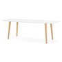 Voir la diapositive 2 : Paris Prix Table de Repas Extensible  Antark  120-270cm Blanc