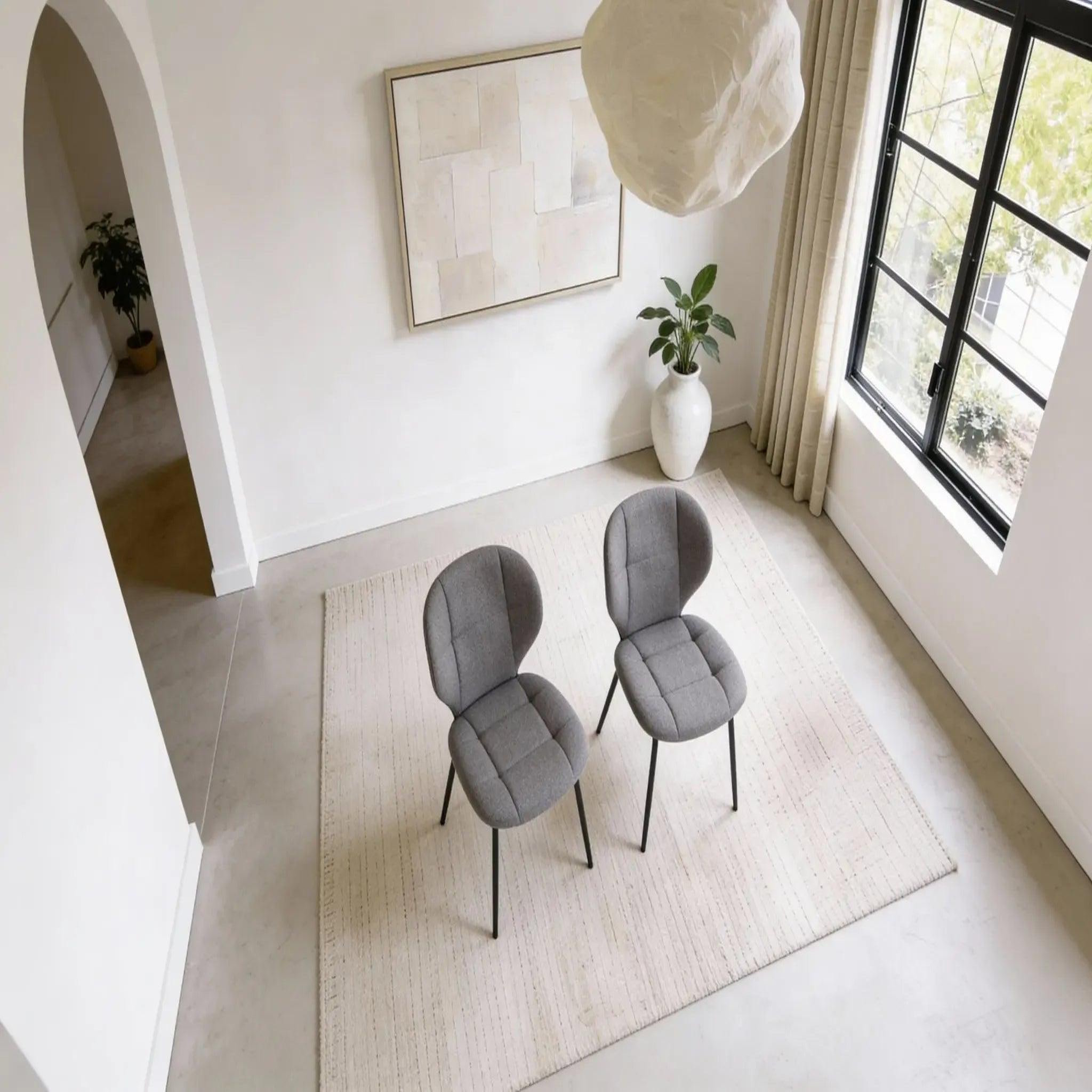 Voir la diapositive 3 : CASANOVA PARIS Porto - lot de 2 chaises pieds en métal noir