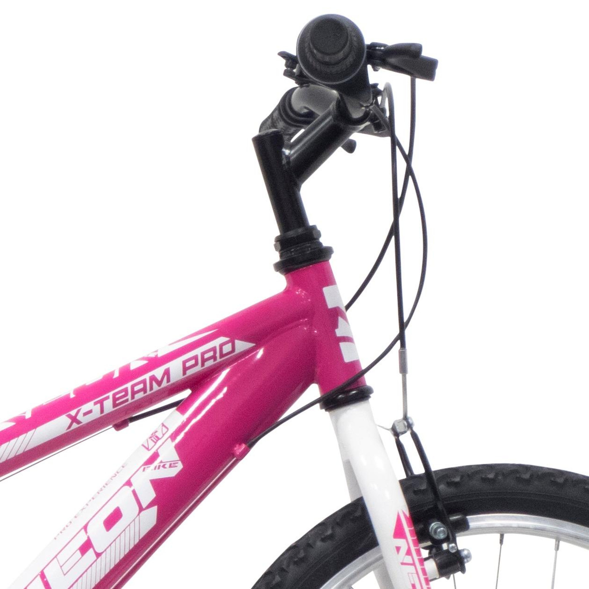 Voir la diapositive 3 : Vélo enfant - VTT 20'' neon rigide - 6 vitesses ty21 - Freins V-Brake - Jantes Alu. - Rose Fushia