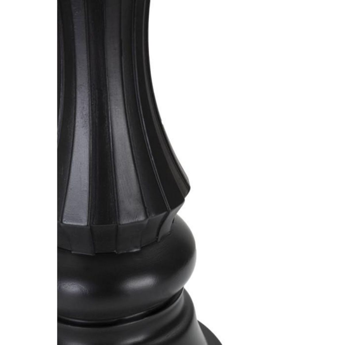 Paris Prix Pièce d'Échec Déco en Résine  Renne Couronne  50cm Noir