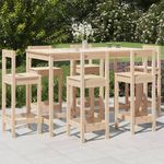 VIDAXL Ensemble de bar de jardin 7 pcs Bois de pin massif