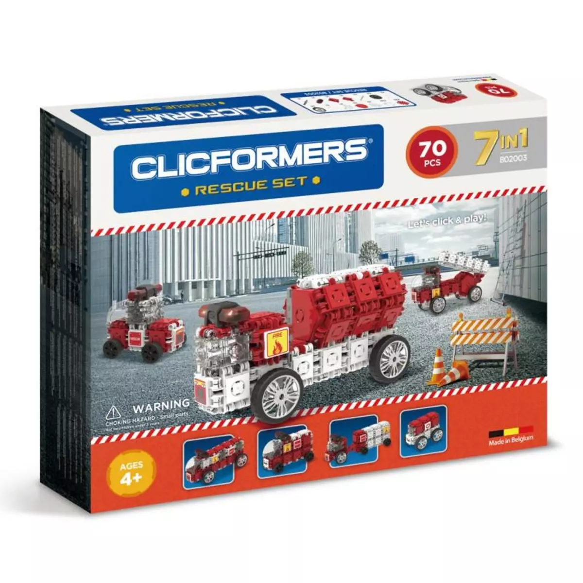 CLICFORMERS Clicformers - Firefighter Set