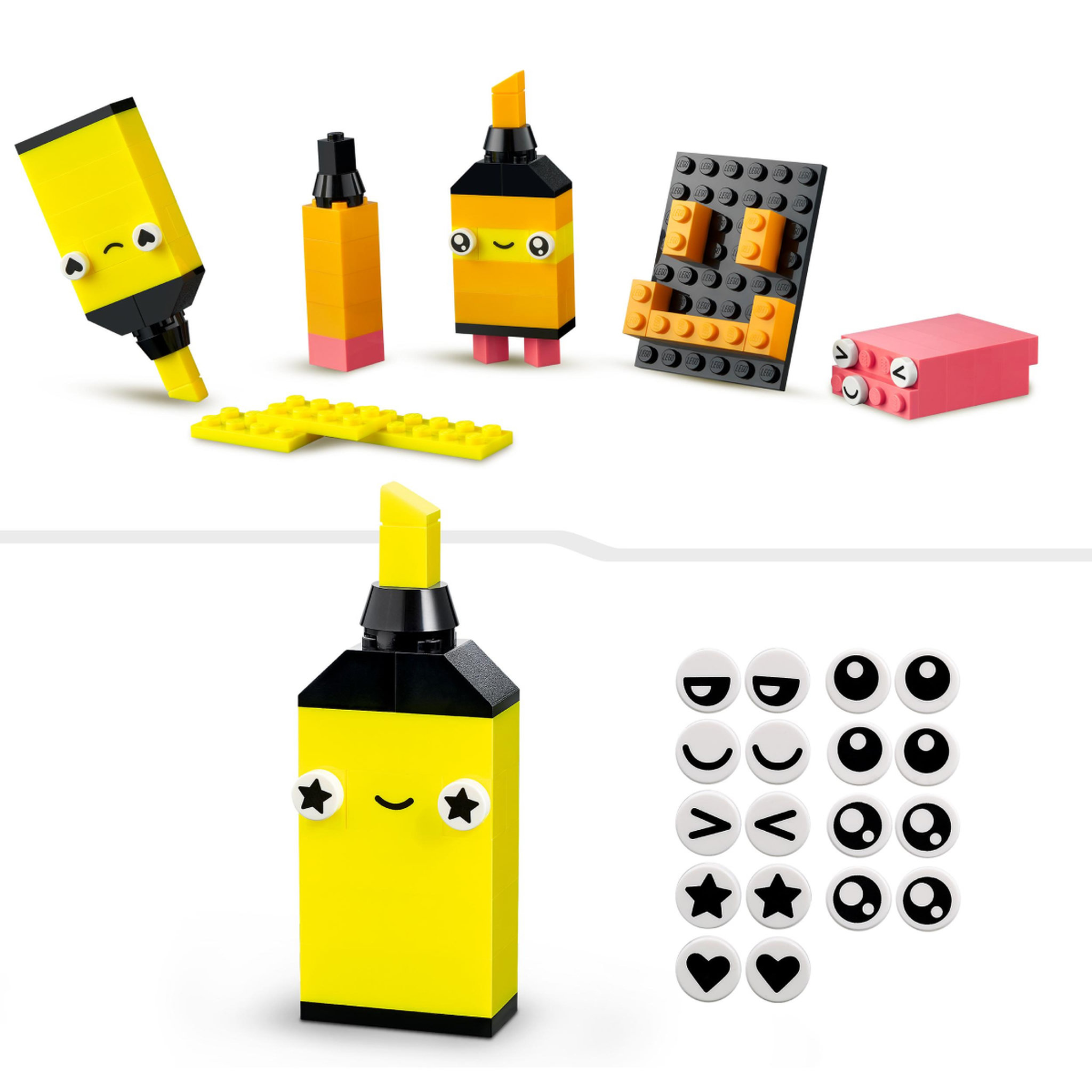 Voir la diapositive 6 : LEGO Classic 11027 - L&rsquo;amusement créatif fluo