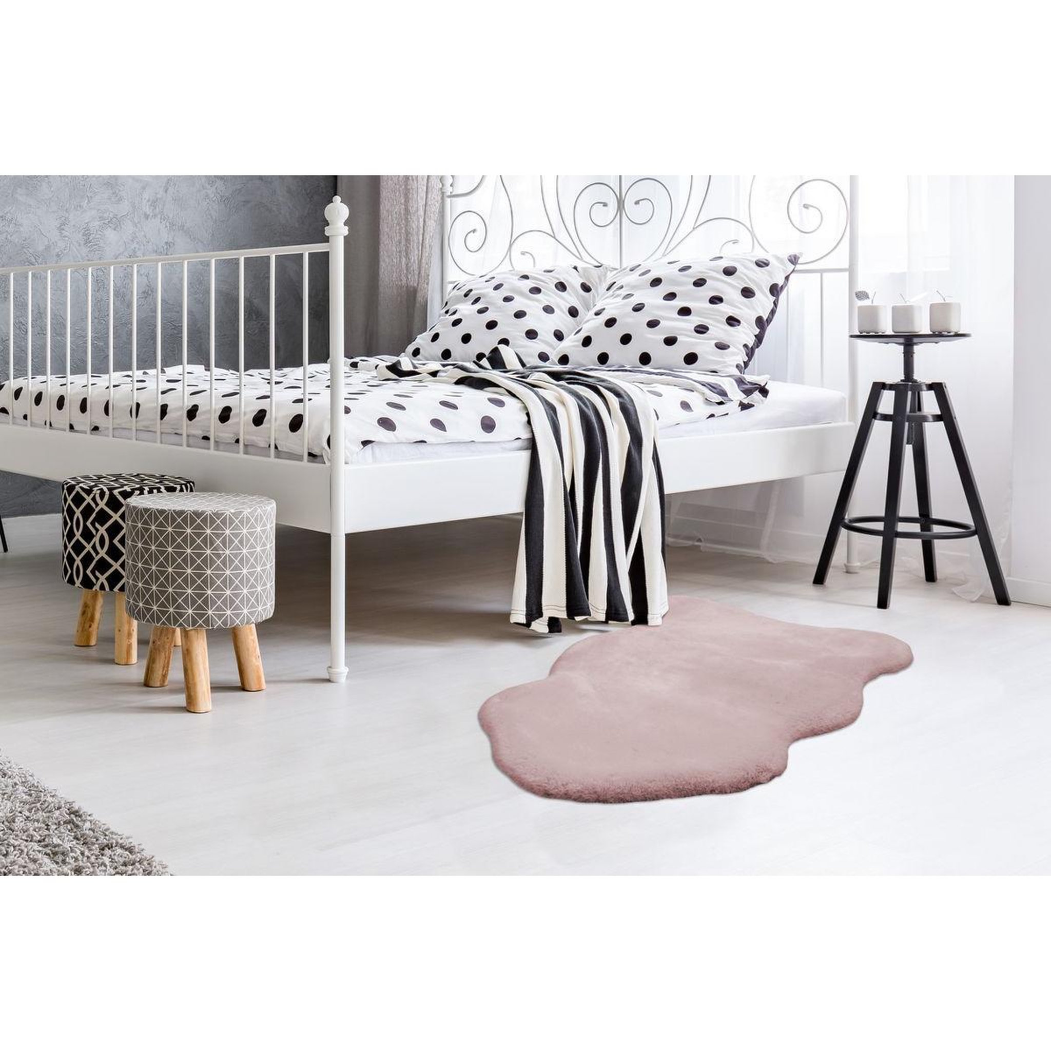 Voir la diapositive 2 : Paris Prix Tapis déco  sheep  60x90cm rose