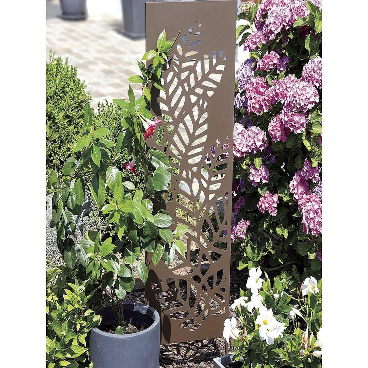 Habitat et Jardin Treillis -   Athea   - Lot de 6 - 0.34 x 1.20 m - Taupe