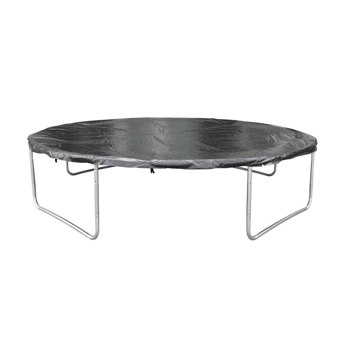 SWEEEK Trampoline rond Ø 370cm gris - Saturne Inner XXL – trampoline de jardin avec filet de protection intérieur. échelle. bâche. filet pour chaussures et kit d'ancrage
