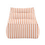 Voir la diapositive 2 : Paris Prix Bain de Soleil à Rayures  Redang  118cm Orange & Blanc