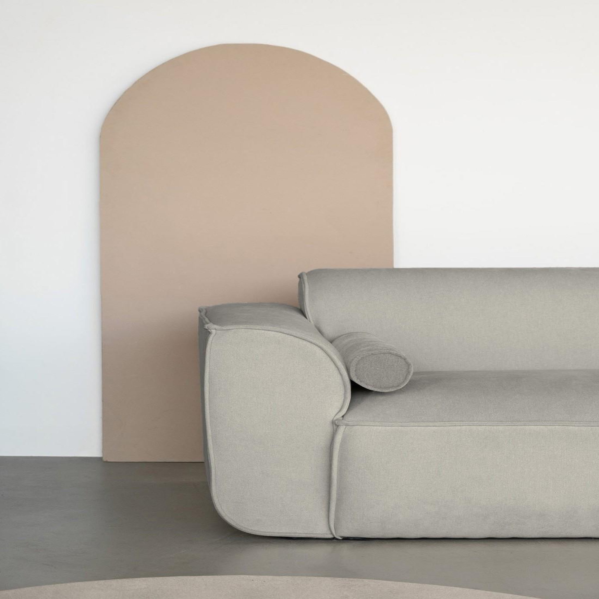 Voir la diapositive 2 : BEST MOBILIER Felix - module d'assise gauche en tissu texturé