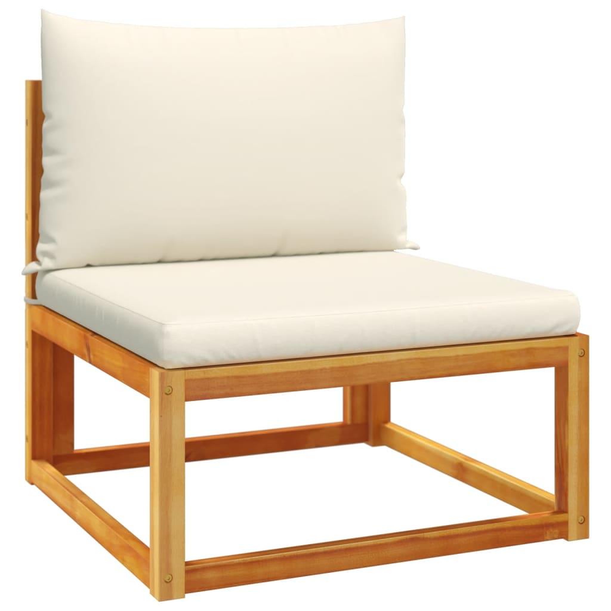 Voir la diapositive 4 : VIDAXL Salon de jardin avec coussins 4 pcs bois d'acacia massif