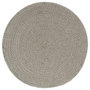 Voir la diapositive 2 : VIDAXL Napperons 4 pcs Gris Plain 38 cm Rond Coton