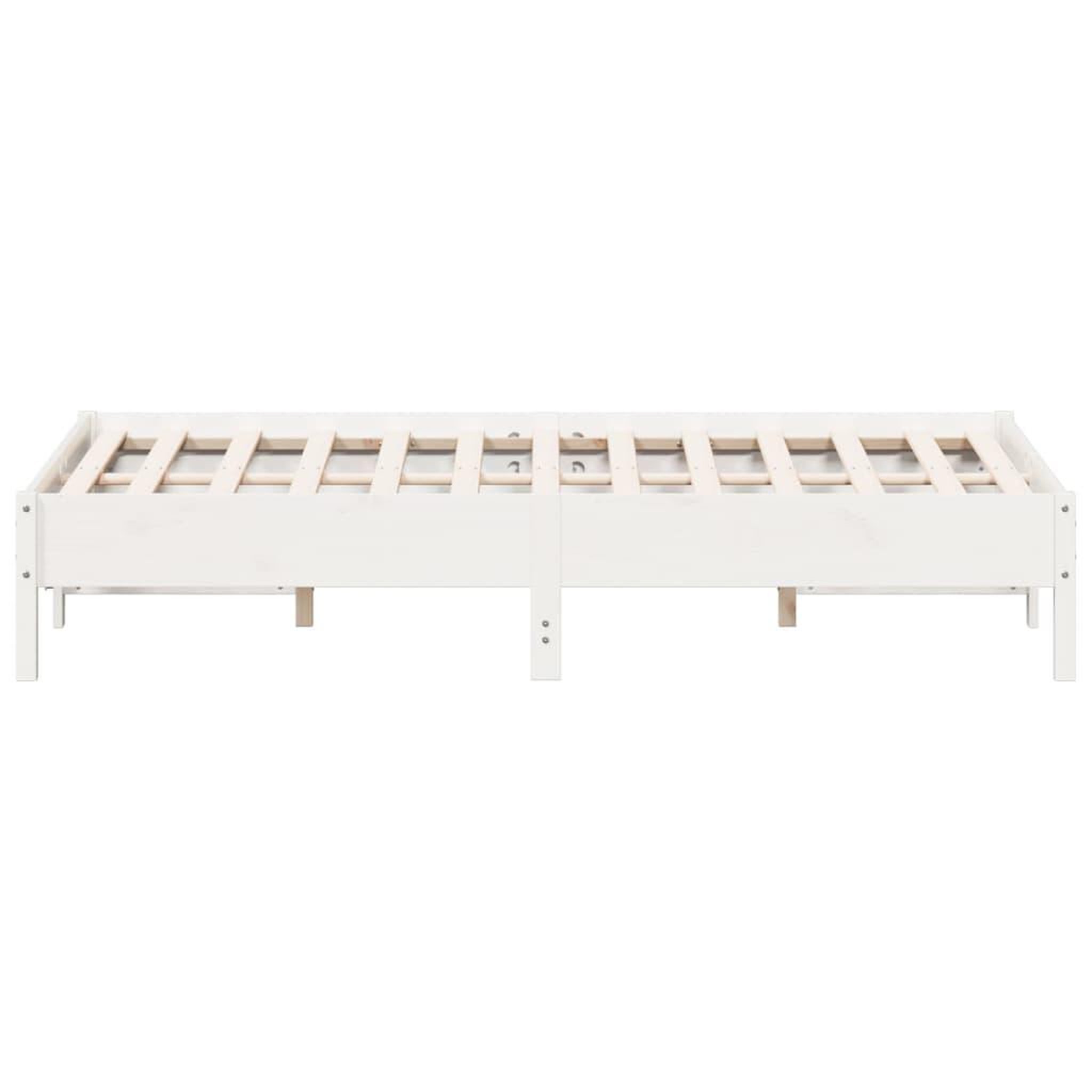 Voir la diapositive 5 : VIDAXL Cadre de lit sans matelas blanc 140x200 cm bois de pin massif
