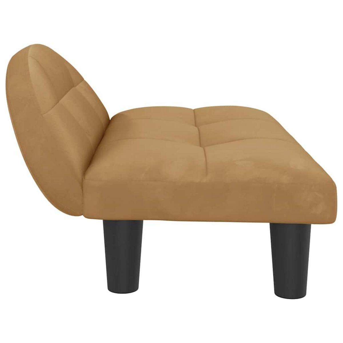 VIDAXL Lit pour chien marron 70x52x30 cm velours