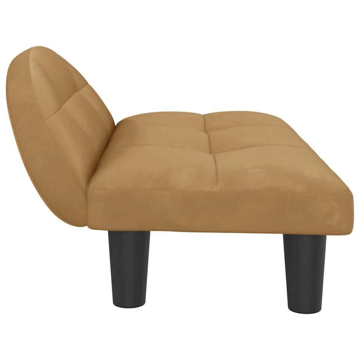 VIDAXL Lit pour chien marron 70x52x30 cm velours