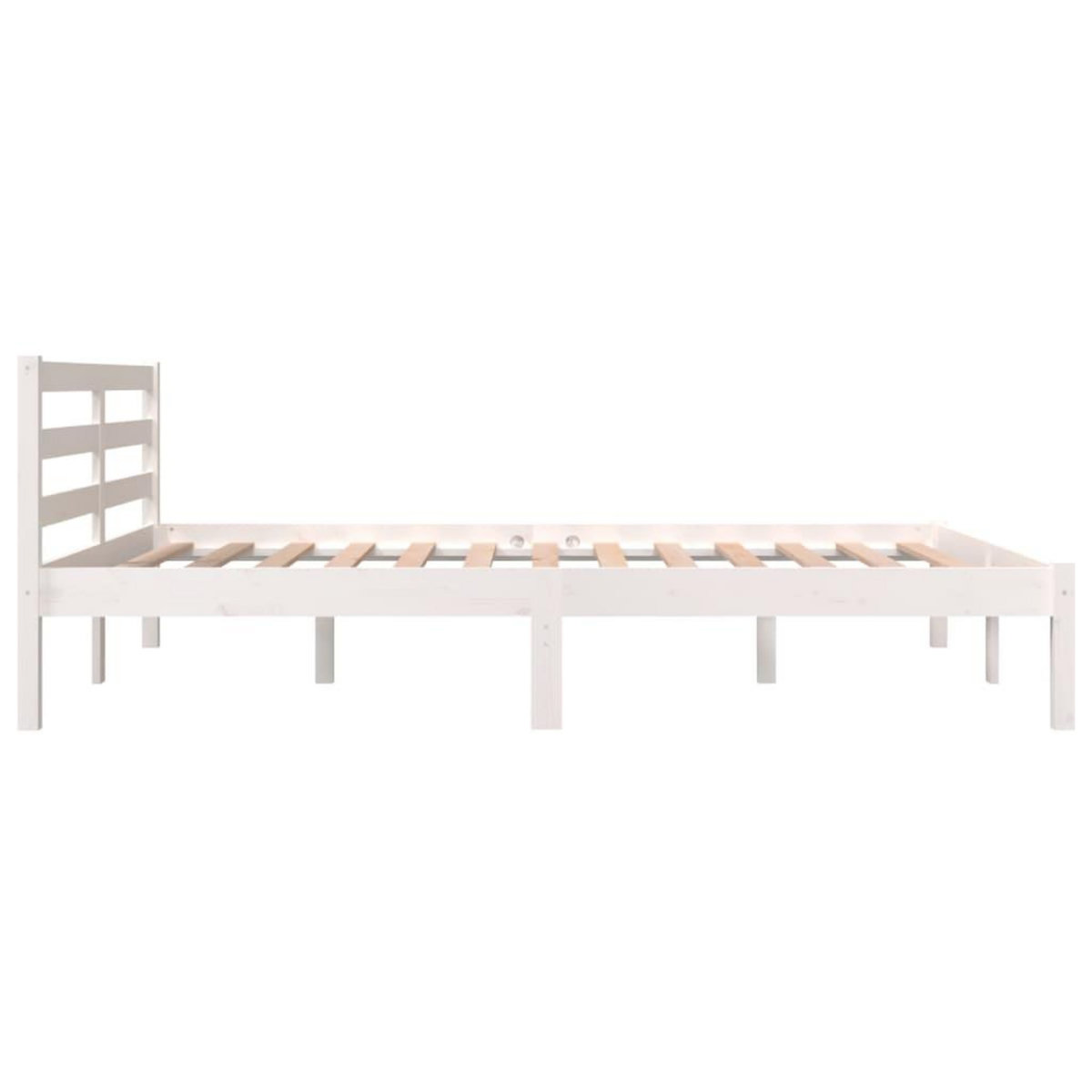 VIDAXL Cadre de lit sans matelas 120x190 cm blanc