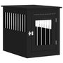 Voir la diapositive 2 : VIDAXL Meuble de cage pour chiens noir 55x75x65 cm bois d'ingenierie