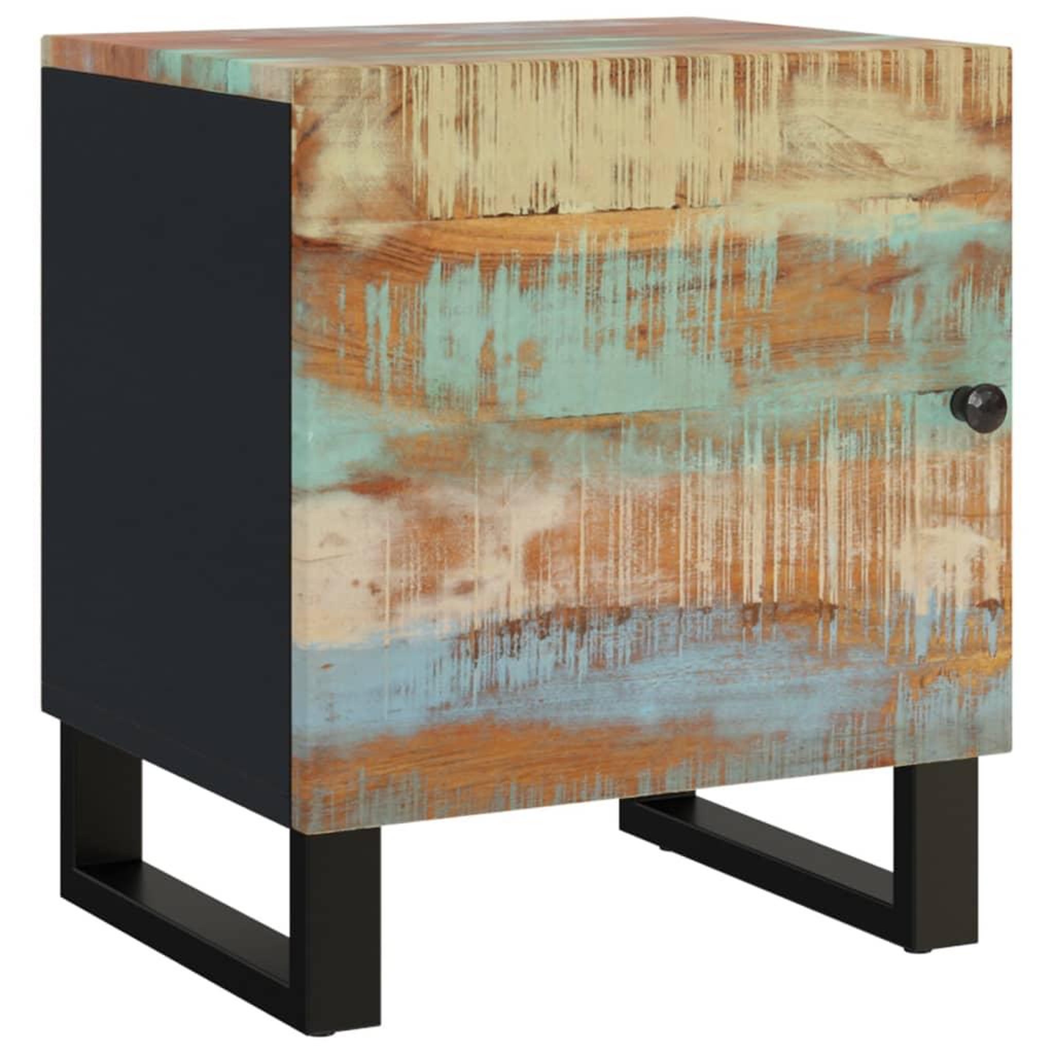 Voir la diapositive 2 : VIDAXL Table de chevet 40x33x46 cm Bois massif de recuperation
