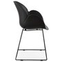 Paris Prix Chaise Design avec Accoudoirs  Riod  89cm Noir
