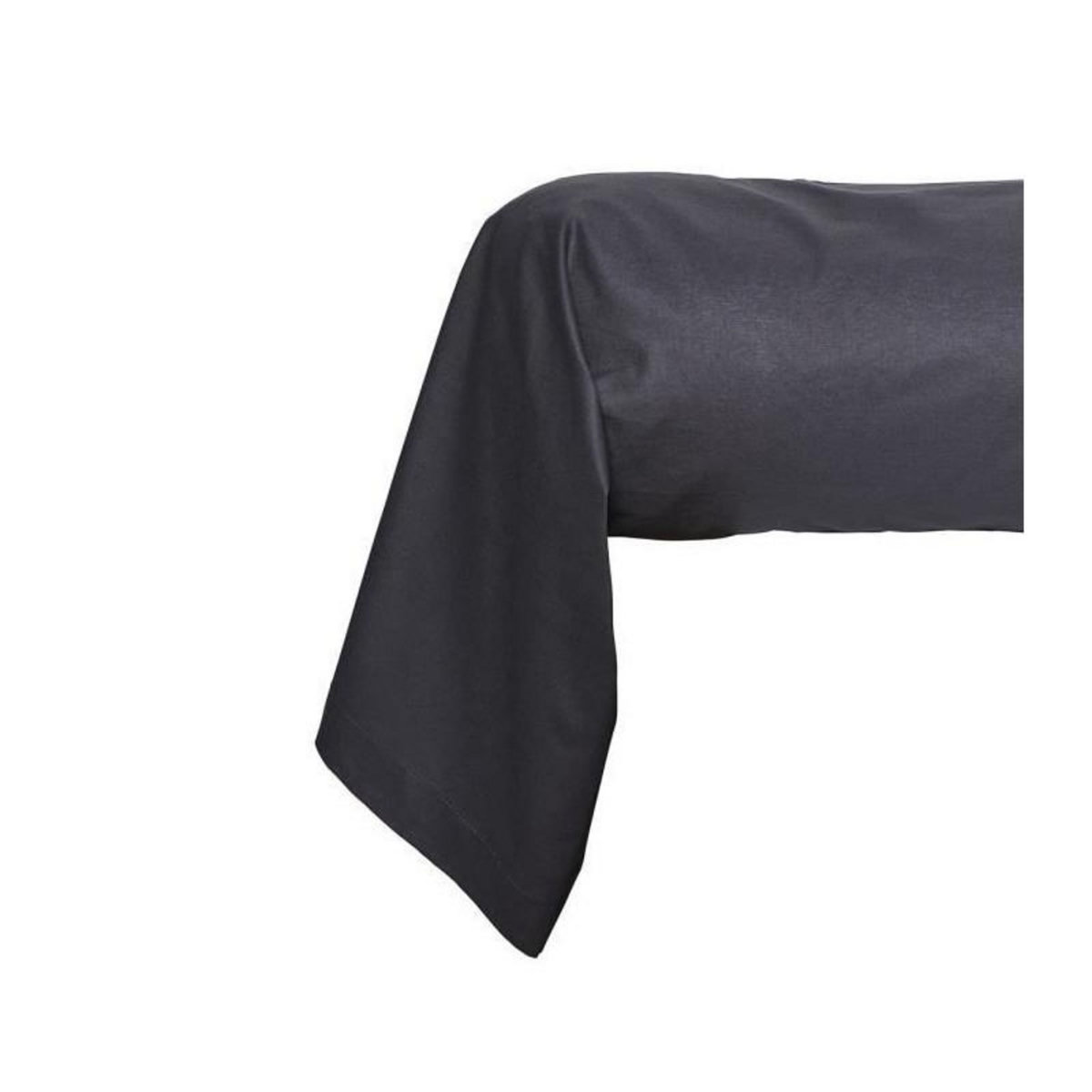 Today Taie de traversin TODAY Essential - 45 x 185 cm - 100% Coton uni - Fusain