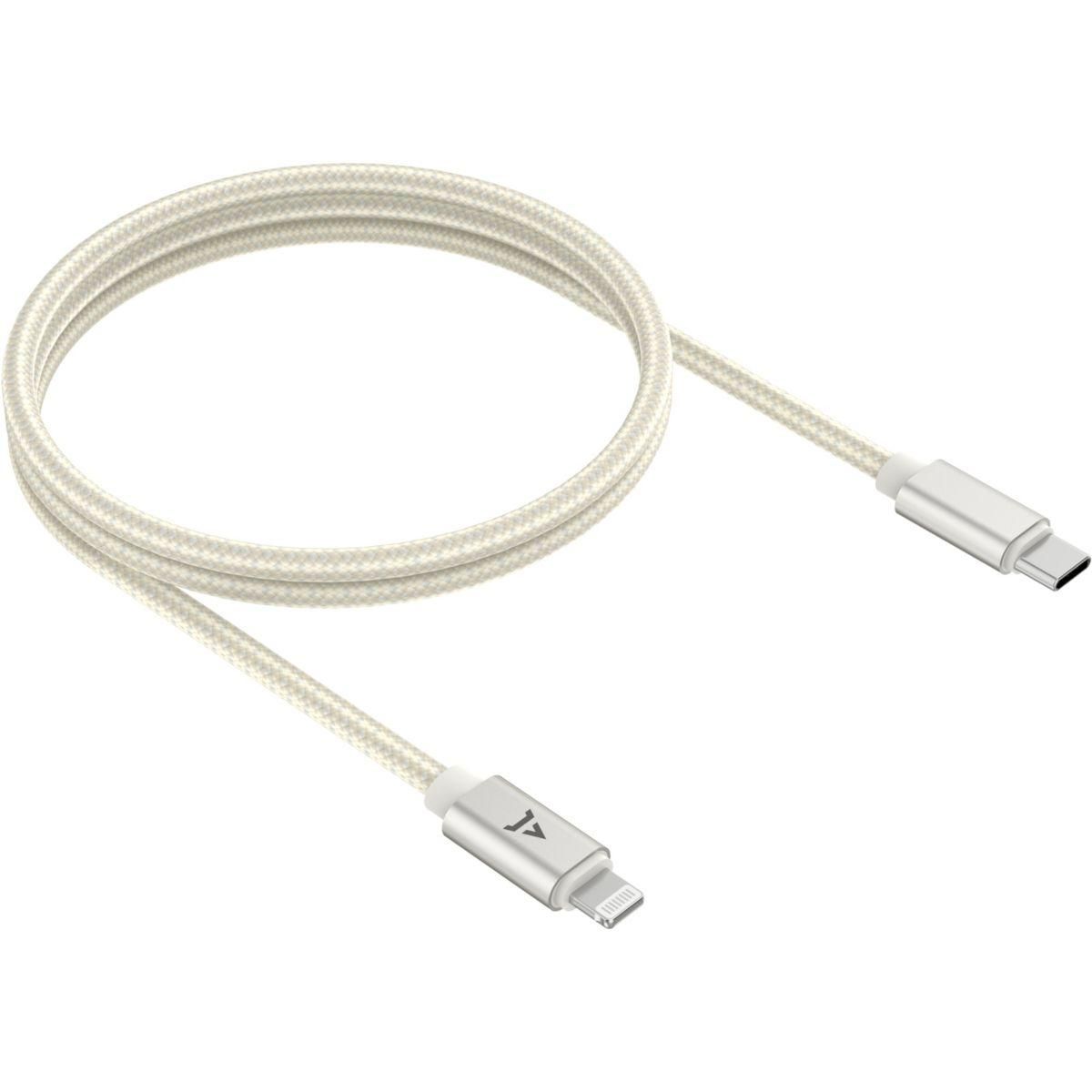 ADEQWAT Câble Lightning Vers Lightning 2M Beige