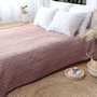 Voir la diapositive 4 : Paris Prix Couvre-lit en Microfibre  Tessa  220x240cm Rose