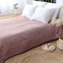 Voir la diapositive 4 : Paris Prix Couvre-lit en Microfibre  Tessa  220x240cm Rose