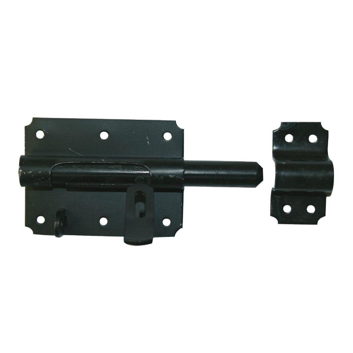 CENTRALE BRICO Verrou de box porte cadenas acier prépeint, H.70 x L.120 x P.20 mm