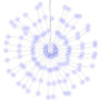 Voir la diapositive 3 : VIDAXL Etoile rayonnante de Noël 140 LED 8 pcs bleu 17 cm