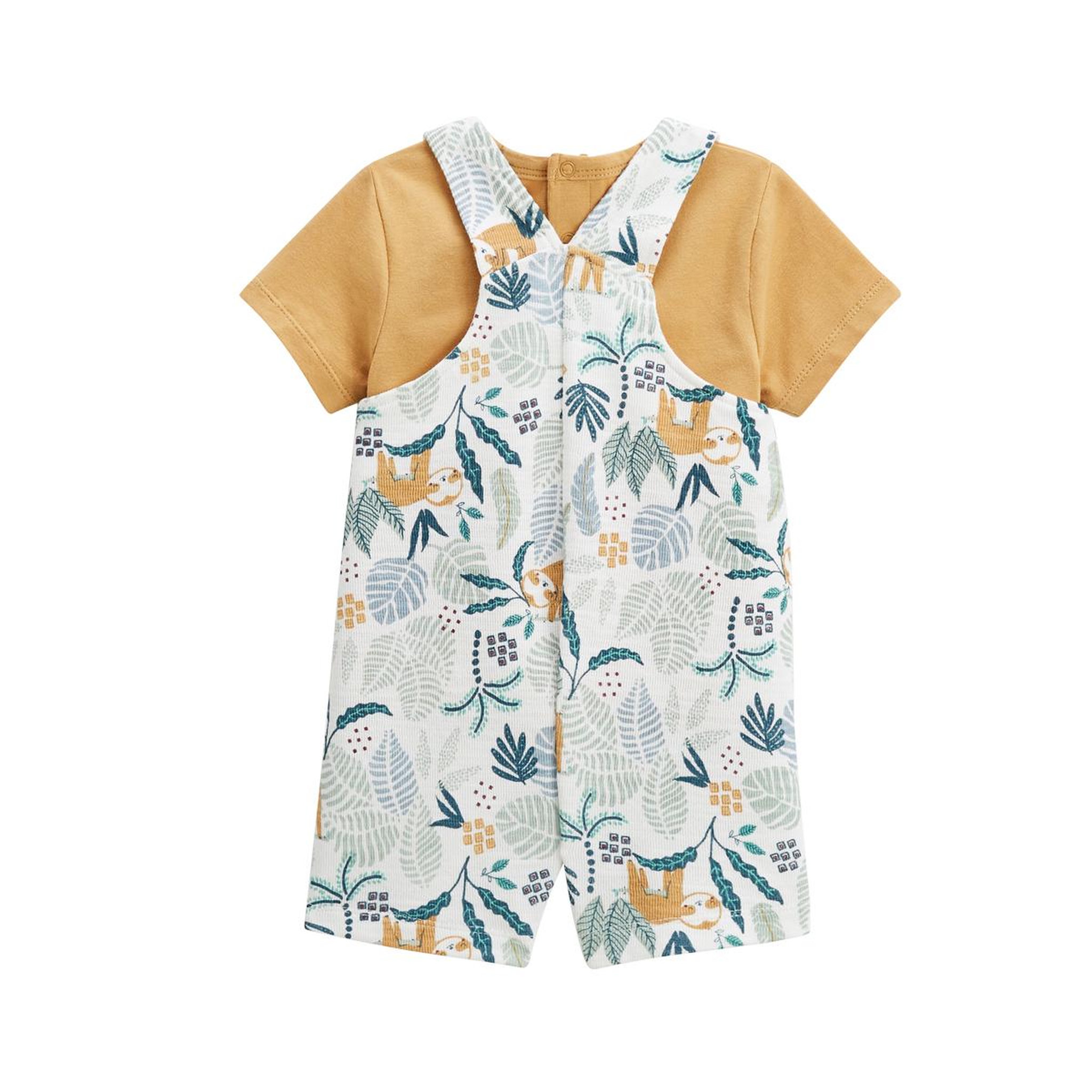 Voir la diapositive 2 : Petit Béguin Ensemble salopette bébé et t-shirt baroudeur