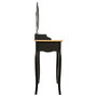 Voir la diapositive 2 : ATMOSPHERA Coiffeuse 3 Tiroirs  Chrysa  136cm Noir