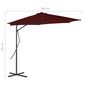 Voir la diapositive 6 : VIDAXL Parasol de jardin avec mat en acier rouge bordeaux 300x230 cm