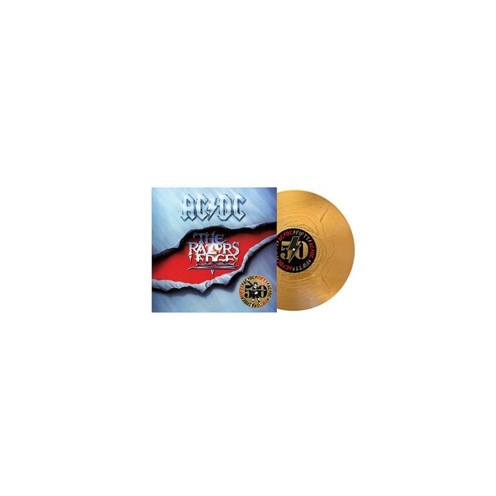COLUMBIA Vinyle 33t ac/dc the razors edge édition limitée or - 1 disque