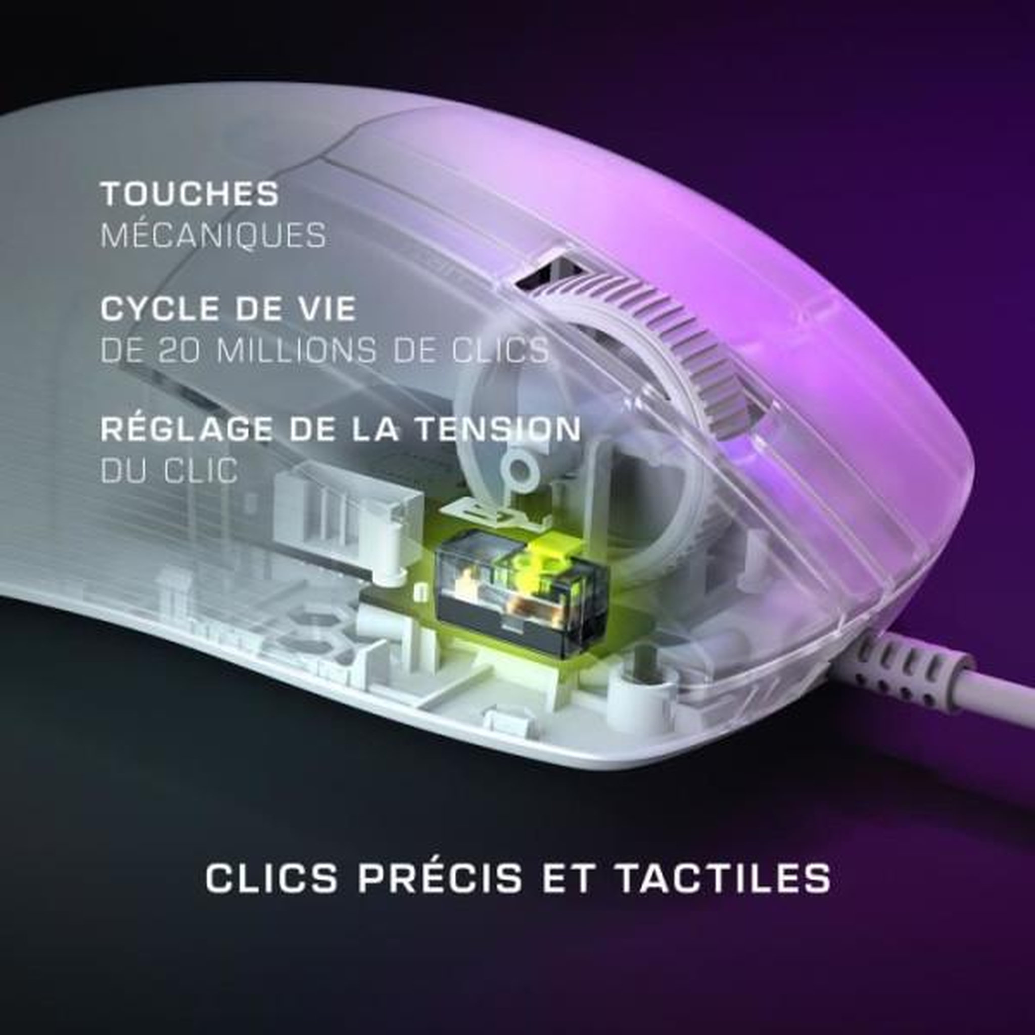 Voir la diapositive 5 : Turtle Beach Souris gaming sans fil ultra légere - turtle beach - pure sel - blanche