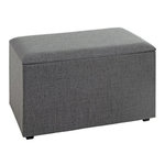 Paris Prix Coffre de Rangement Design  Lumyna  65cm Gris