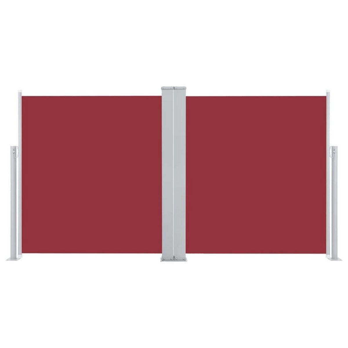 VIDAXL Auvent lateral retractable Rouge 120 x 600 cm