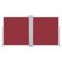 Voir la diapositive 4 : VIDAXL Auvent lateral retractable Rouge 120 x 600 cm