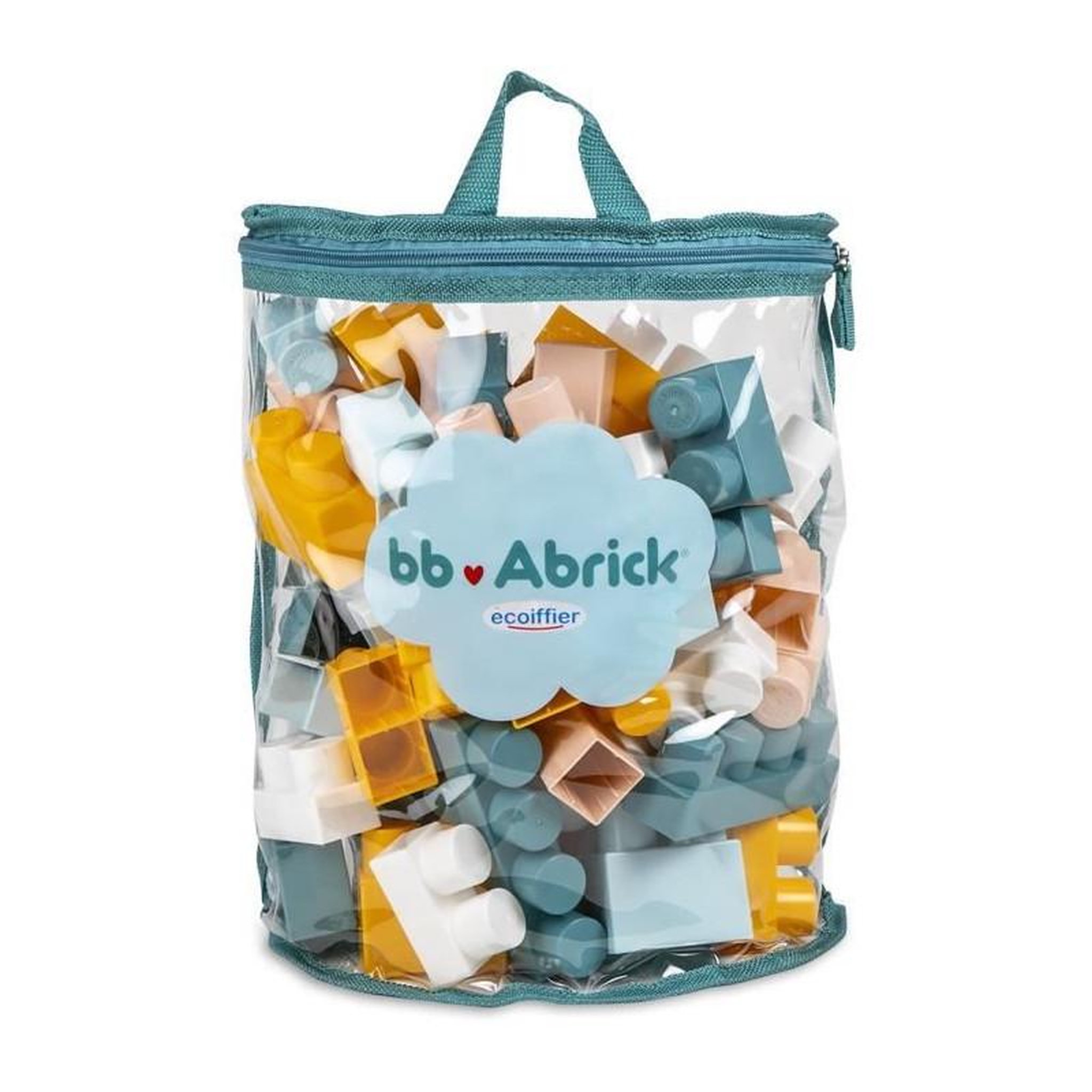 Ecoiffier Sac demi-lune - Jeu de construction - ECOIFFIER - BB Abrick - 60 pieces - +12 mois