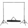 Voir la diapositive 5 : VIDAXL Kit de studio et toile de fond noire 600 x 300 cm et lumieres